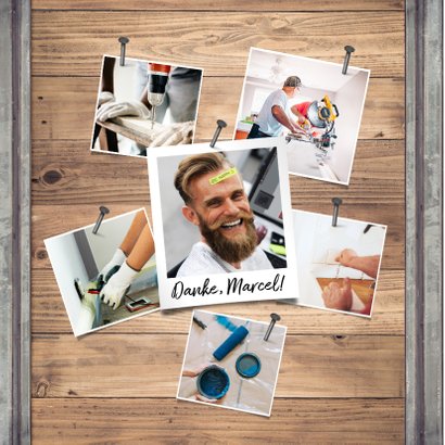 Einladung zum Mitarbeiterjubiläum Foto auf Holz 2
