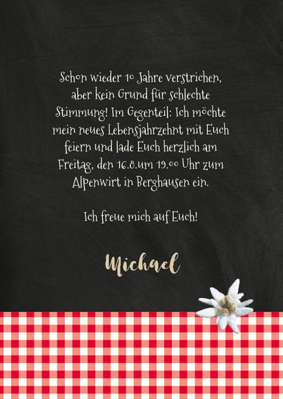 Einladung zum Oktoberfest Alpenhütte 3