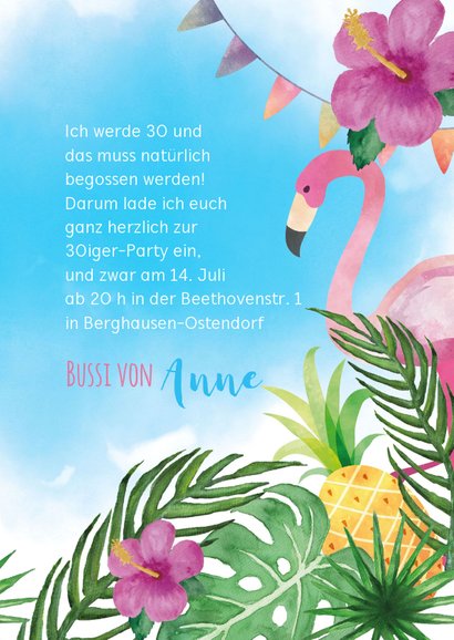 Einladung Zur Hawaii Party Kaartje2go
