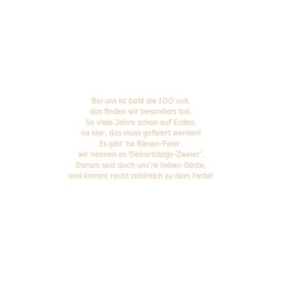 Einladung Zusammen Geburtstag beige 2