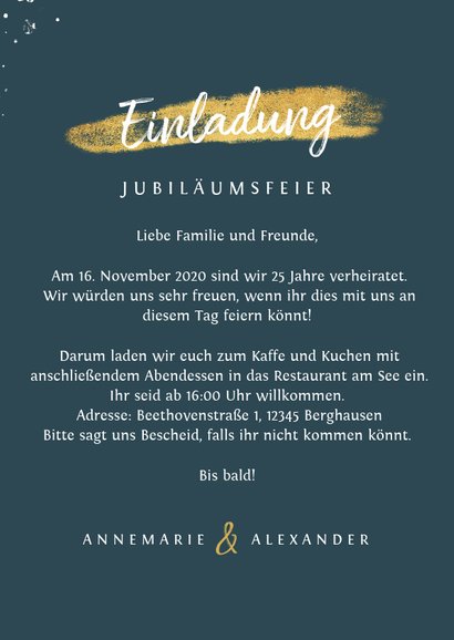 Einladungskarte Jubilaumsfeier Grosses Herz Und Kaartje2go