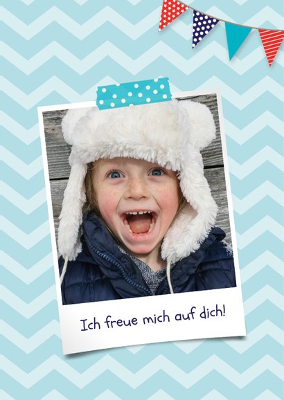 Einladungskarte Kindergeburtstag Hund und Foto 2