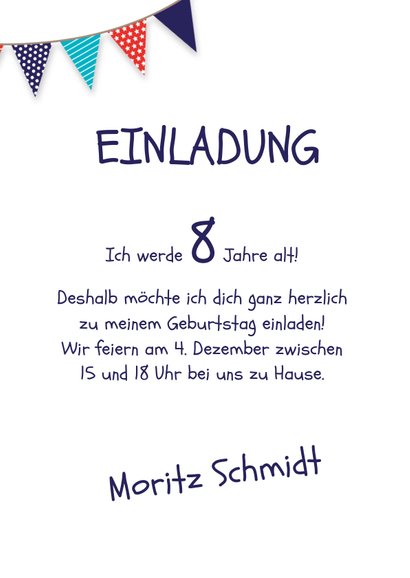 Einladungskarte Kindergeburtstag Hund und Foto 3