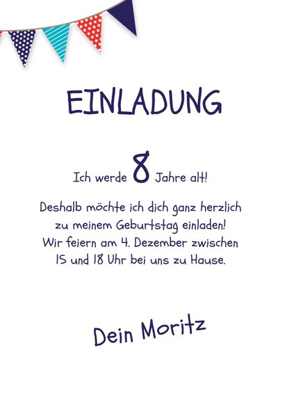Einladungskarte Kindergeburtstag Hund und Foto 3