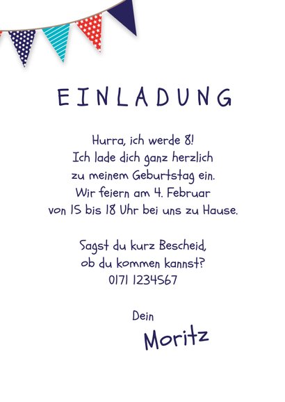 Einladungskarte Kindergeburtstag Hund und Foto 3