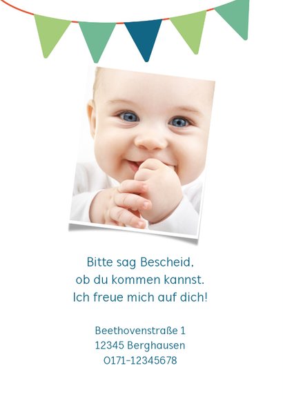 Einladungskarte Kindergeburtstag kleine Roboter 2
