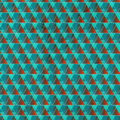 Einladungskarte retro rot-blau mit Fotos 2