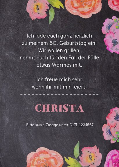Einladung zum Geburtstag Sommergarten 3
