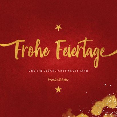 Elegante Weihnachtskarte mit drei Fotos 3