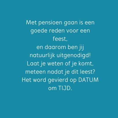 Feest borden pensioen 3