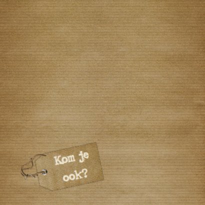 Feest hout en naamkaartje c 2