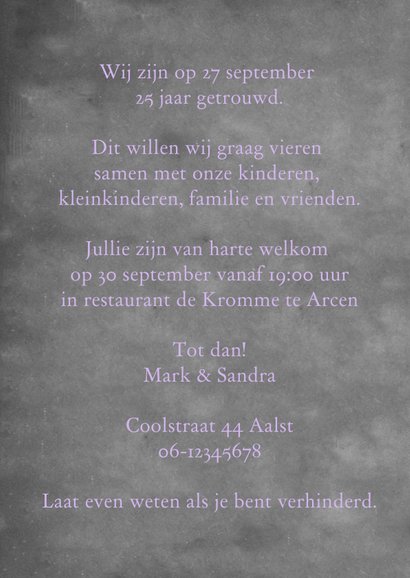 Feest krijtbord op hout RB 3