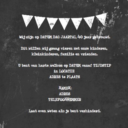 Feest sterren trendy krijtbord b 3