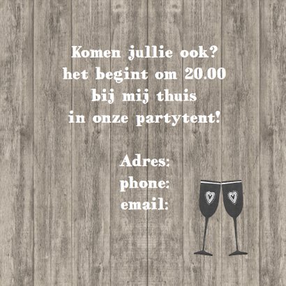 Feest verjaardag krijtbordfles 3