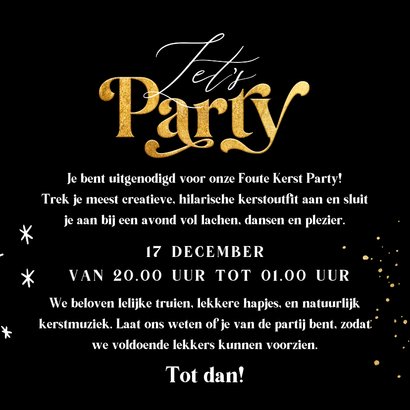 Feestelijke fout kerstfeest kerstbal panterprint goud 3