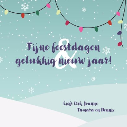 Feestelijke ijsbeer met kerstgroet 3