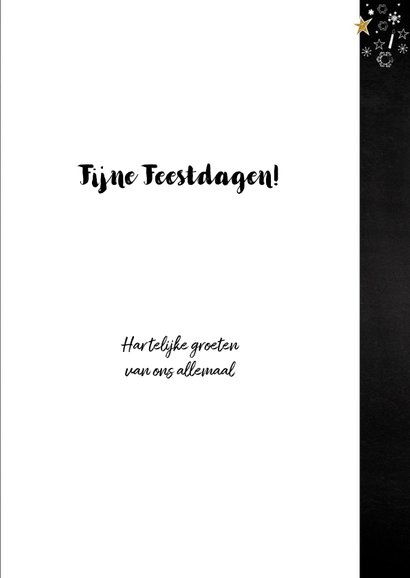 Feestelijke kerstkaart wegwijzer typografisch 3