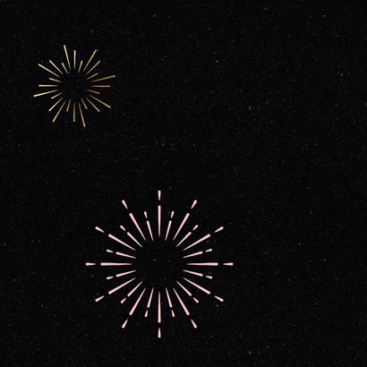 Feestelijke nieuwjaarskaart champagne 2026 Achterkant