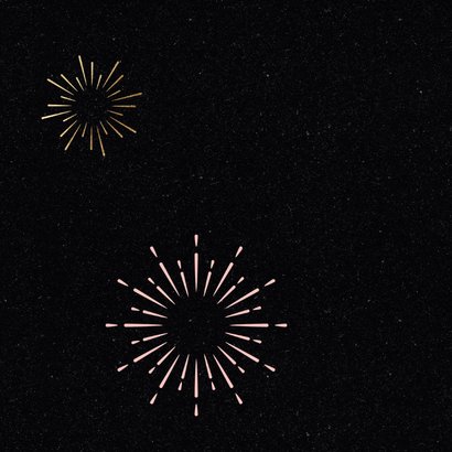 Feestelijke nieuwjaarskaart champagne 2027 Achterkant