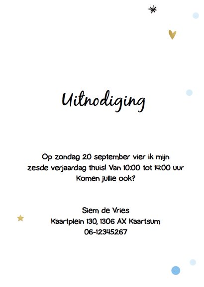 Feestelijke uitnodiging - ballon 3