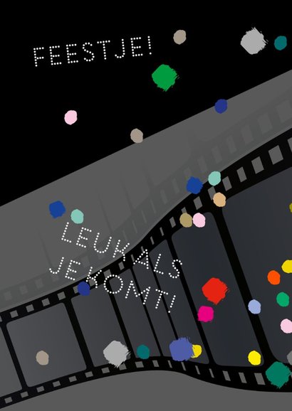 Feestje bioscoop confetti 2