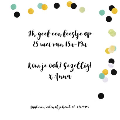 feestje meisje of jongen met grote gouden 8 3