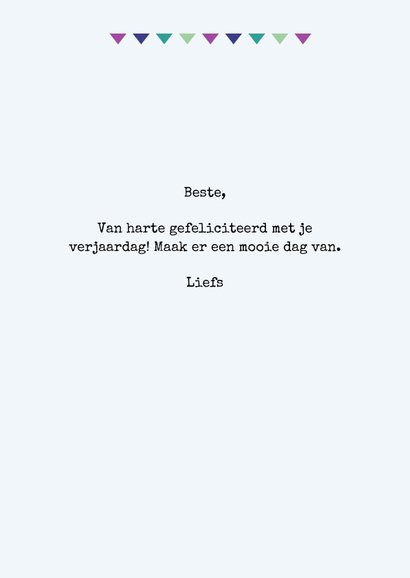 Feestkaart eenhoorn met vogel, muis en vlinder 3