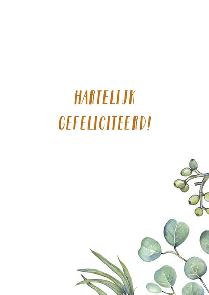 Feliciatie huwelijk euqalyptusblad 3