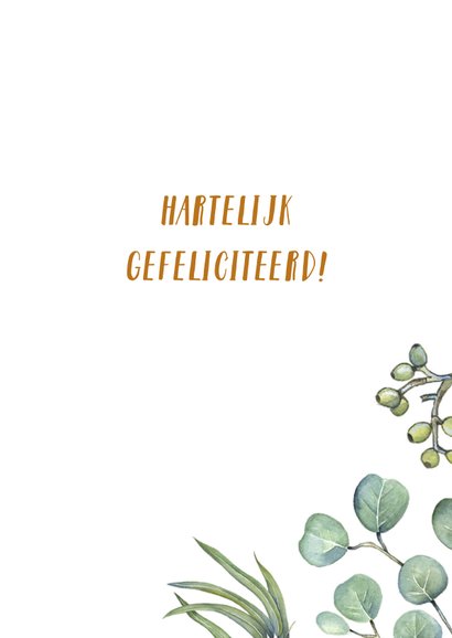 Feliciatie huwelijk euqalyptusblad 3