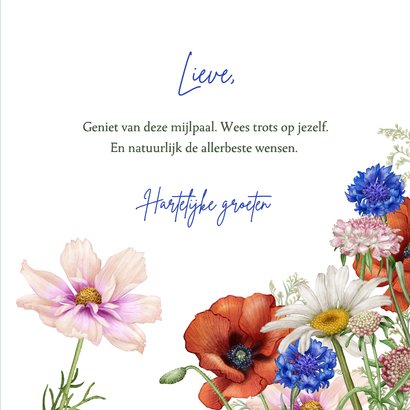 Felicitatie algemeen bloemen 3