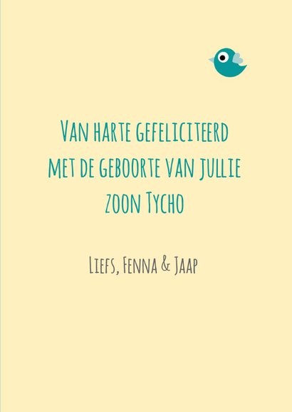 Felicitatie - Beer, uil en vogeltje 3