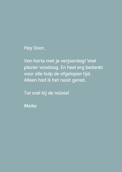 Felicitatie blanco - bloemen geschilderd 3