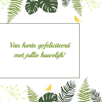 Felicitatie - Botanisch huwelijk goud 3