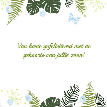 Felicitatie - Botanisch jongen 3