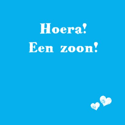 Felicitatie bus en harten blauw 3