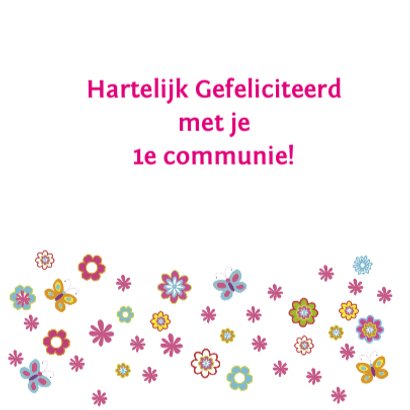 felicitatie communie bloemen 3