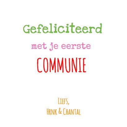 Felicitatie communie uiltje bloemen 3