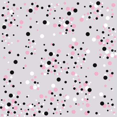 Felicitatie Confetti roze grijs 2