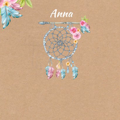 Felicitatie dreamcatcher veren 2