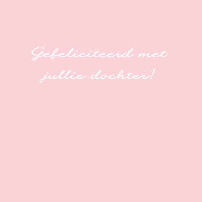 Felicitatie-Driehoek, vlag, roze 3