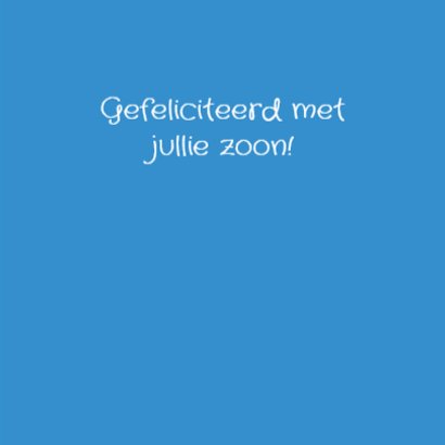 Felicitatie - Eenhoorn blauw 3