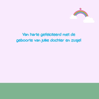 Felicitatie - Eenhoorn zusjes 3