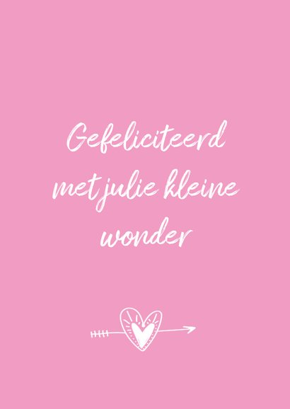 Felicitatie geboorte A new cute baby girl 2