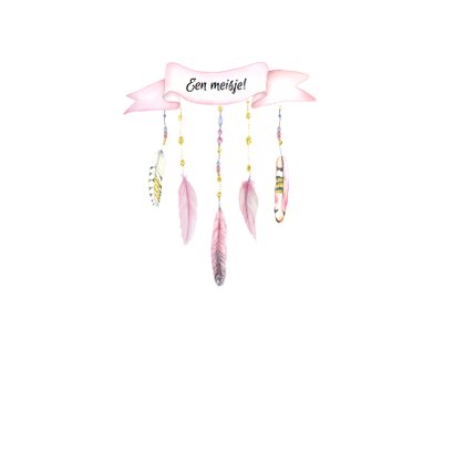 Felicitatie geboorte banner 2