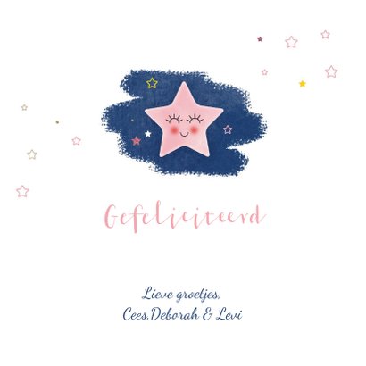 Felicitatie geboorte dochter A star is born 3