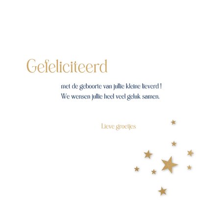 Felicitatie geboorte Droom groot 3