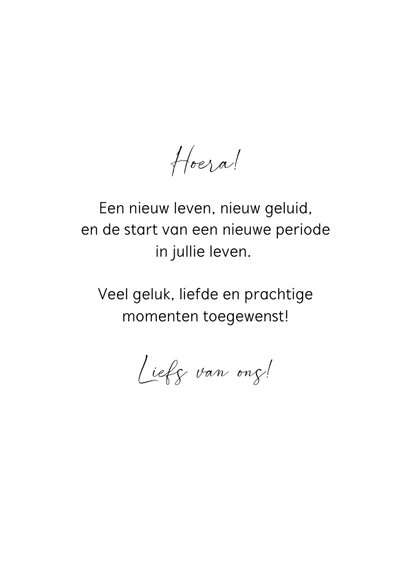 Felicitatie geboorte genderneutraal met zen beertje 3
