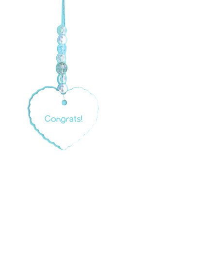 felicitatie geboorte hart jongen 2