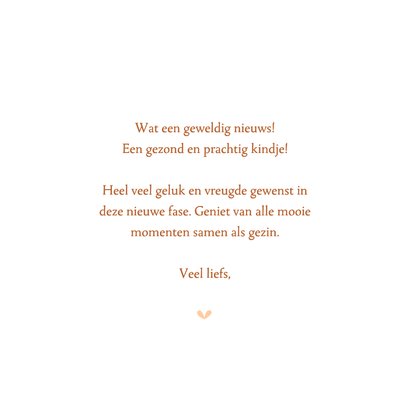 Felicitatie geboorte illustratie rotan wiegje met bloesem 3