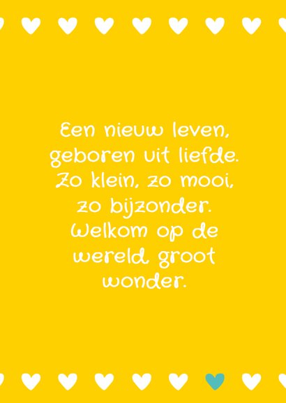 Felicitatie geboorte ingebakerde baby 3